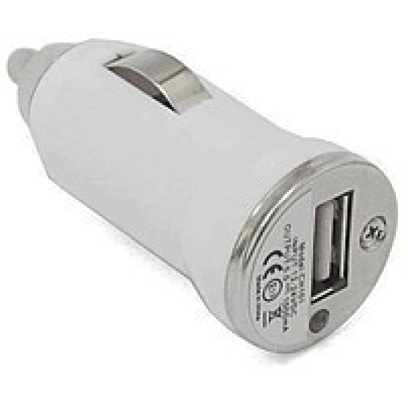 Автомобільна зарядка USB 5V, 1A, біла Автомобільна зарядка USB 5V, 1A, біла