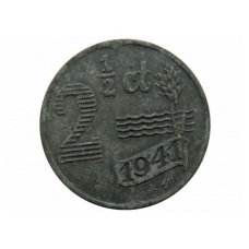 Монета 2,5 цента. 1941 рік, Нідерланди. (Цинк).