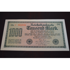 1000 Марок 1922 рік Німеччина (086886) UNC