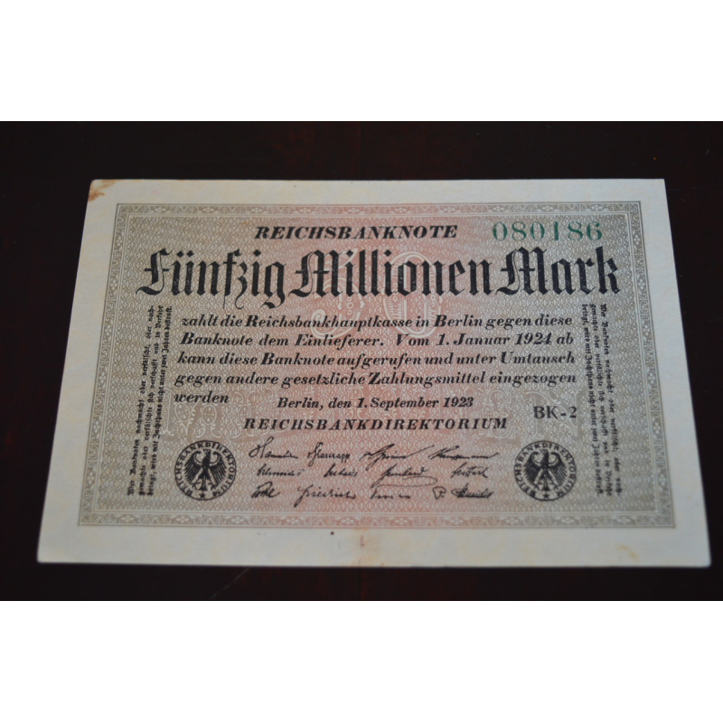 Німеччина, 50000000 марок (50 мільйонів), 1923 р (080186)