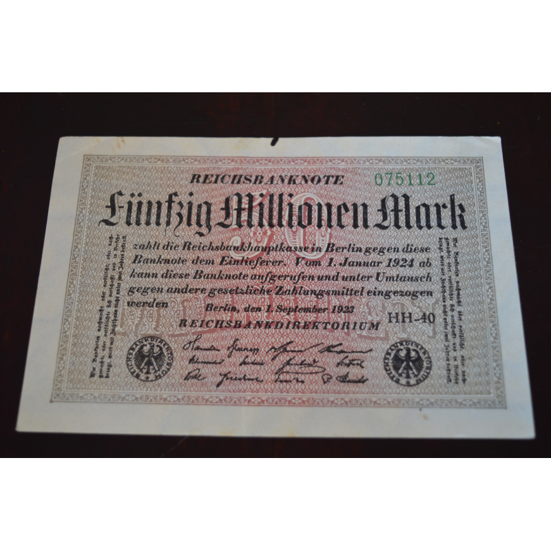 Німеччина, 50000000 марок (50 мільйонів), 1923 р (075112)