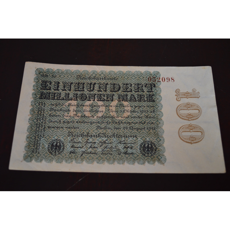 Німеччина, 100000000 марок (100 мільйонів), 1923 р. 052098