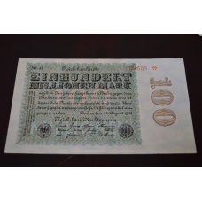 Німеччина, 100000000 марок (100 мільйонів), 1923 р. 099658