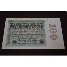Німеччина, 100000000 марок (100 мільйонів), 1923 р. 106874