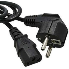 Шнур мережне живлення Schuko PC-186 CEE7/7-C13, 1.2M, 0,5m OEM (еврилка) Q25/350