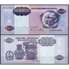 Ангола/Angola 100000 Kwanzas 1995 Pick 139 UNC