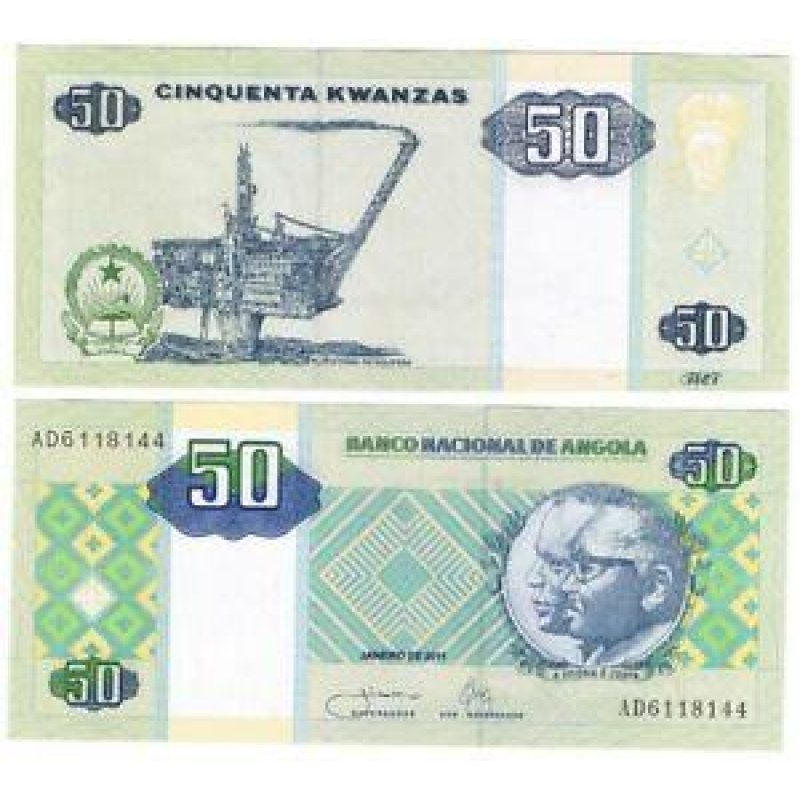 Angola Ангола - 50 Kwanzas 2011 UNC P. 146c Angola Ангола - 50 Kwanzas 2011 UNC P. 146c