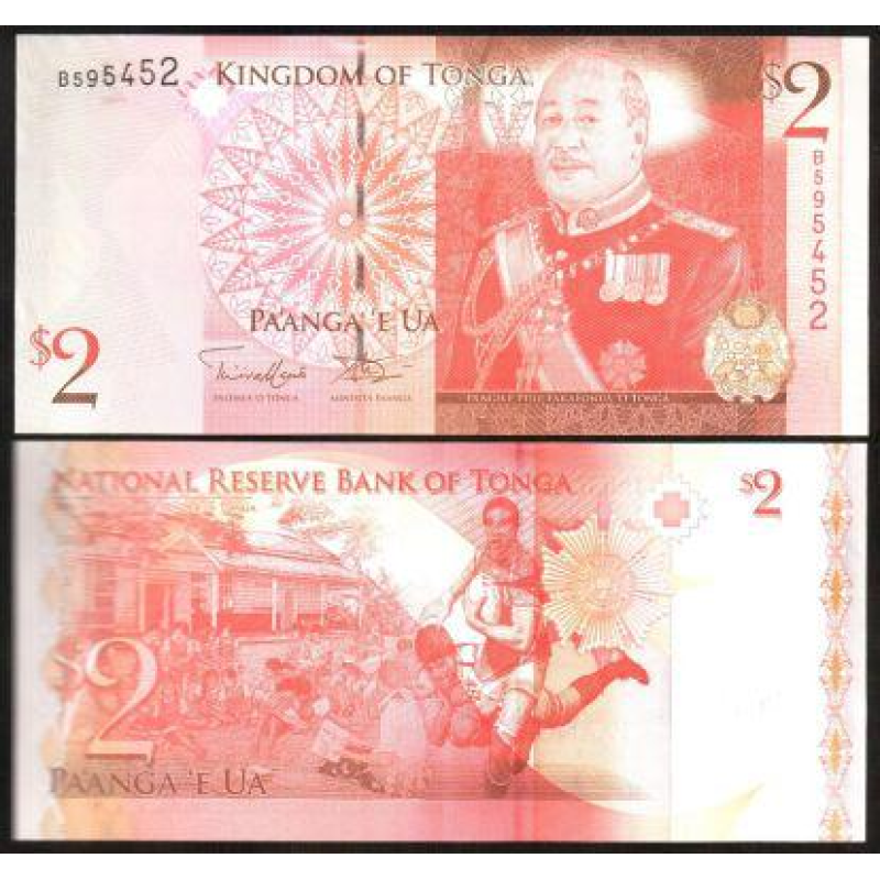 Tonga Тонга - 2 Pa“anga 2008 UNC Tonga Тонга - 2 Pa“anga 2008 UNC