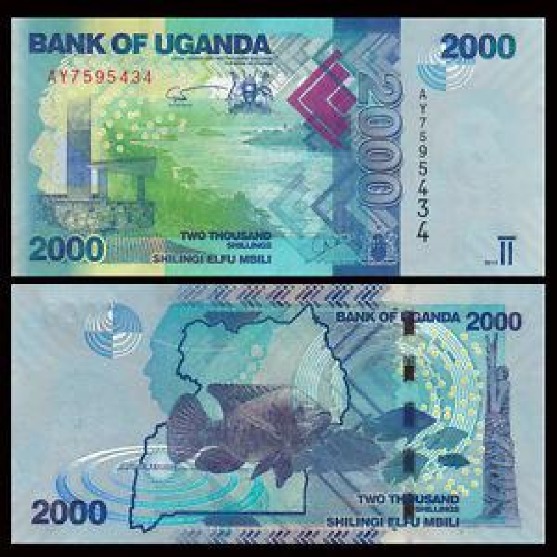 Uganda Уганда-2000 SHILLINGS 2015 P-50 UNC
