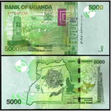 Уганда / Uganda 5000 shillings 2013 Pick 51 UNC