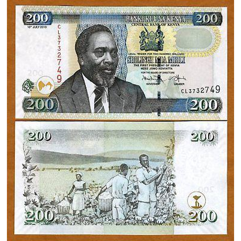 Kenya Кенія - 200 Shillings 2010 UNC Kenya Кенія - 200 Shillings 2010 UNC