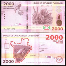 Бурунді/Burundi 2000 Francs 2018