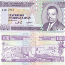 Burundi Бурунді - 100 Francs 1997 UNC
