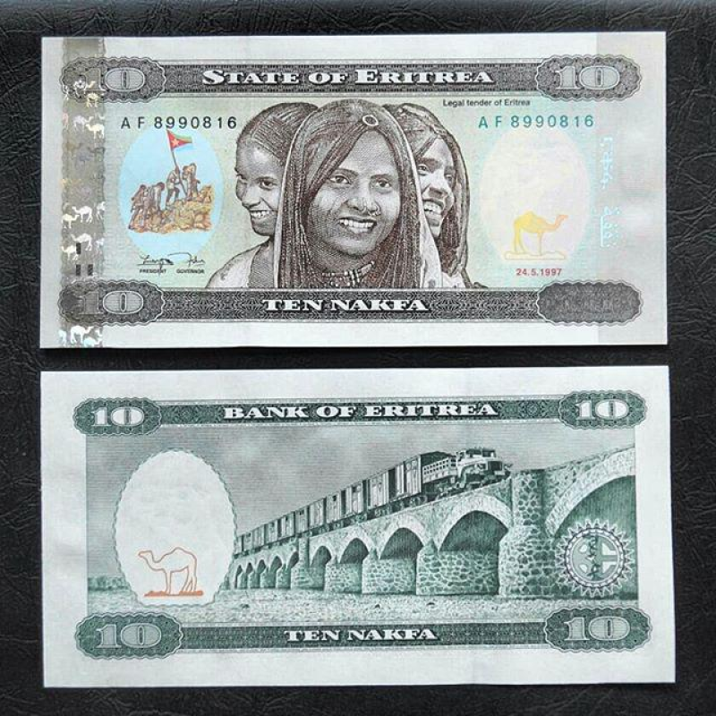 Еритрея / Eritrea 10 Nakfa 1997 Pick 3 UNC Еритрея / Eritrea 10 Nakfa 1997 Pick 3 UNC