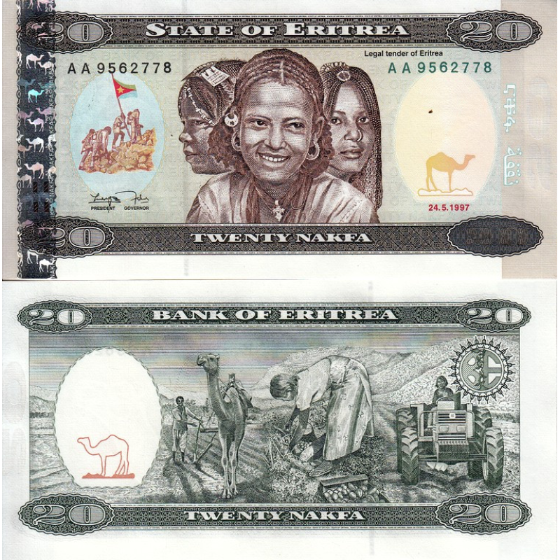 Eritrea Еритрея — 20 Nakfa UNC Eritrea Еритрея — 20 Nakfa UNC