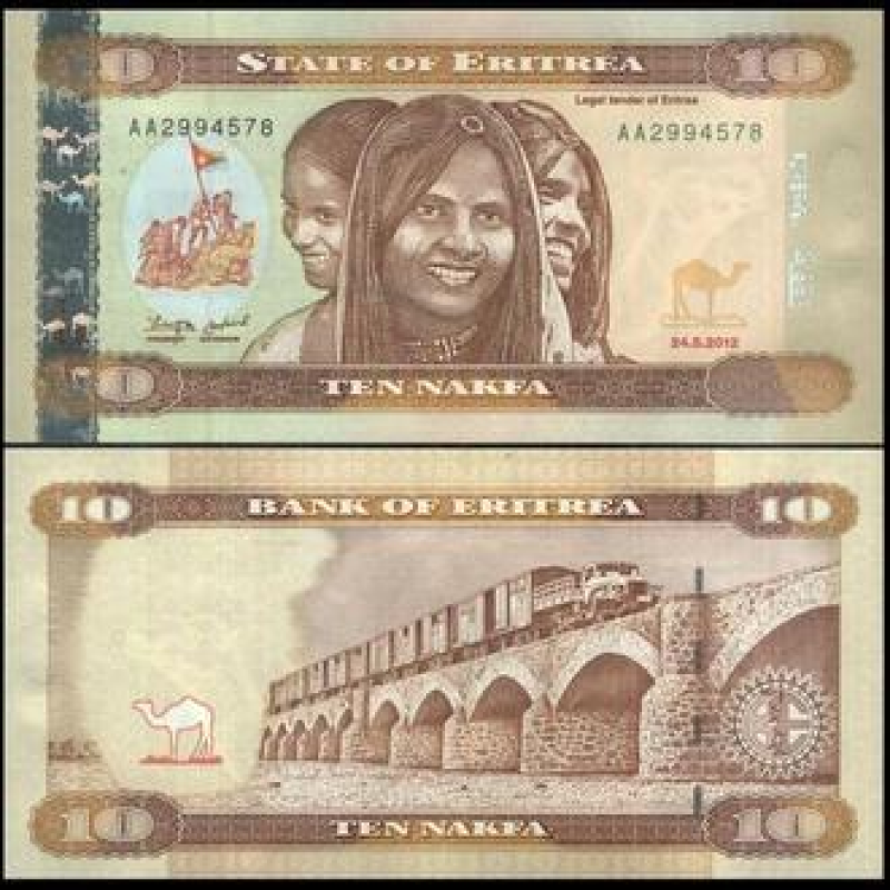 Eritrea Еритрея — 10 Nakfa 2012 UNC Eritrea Еритрея — 10 Nakfa 2012 UNC