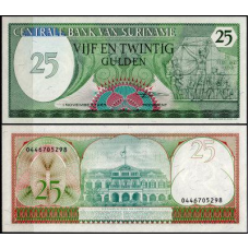 Сурінам/Suriname 25 Gulden 1985 Pick 127b UNC