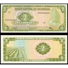 Nicaragua Нікарагуа - 2 Cordobas 1972 UNC