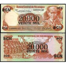 Nicaragua / Нікарагуа - 20000 Córdobas 1987 - UNC