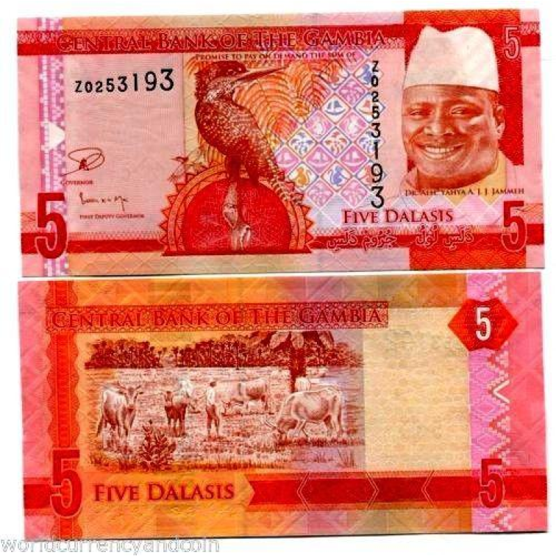 Gambia Гамбія - 5 Dalasis 2015 UNC Gambia Гамбія - 5 Dalasis 2015 UNC