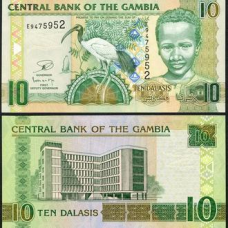 Gambia Гамбія - 10 Dalasis 2013 UNC