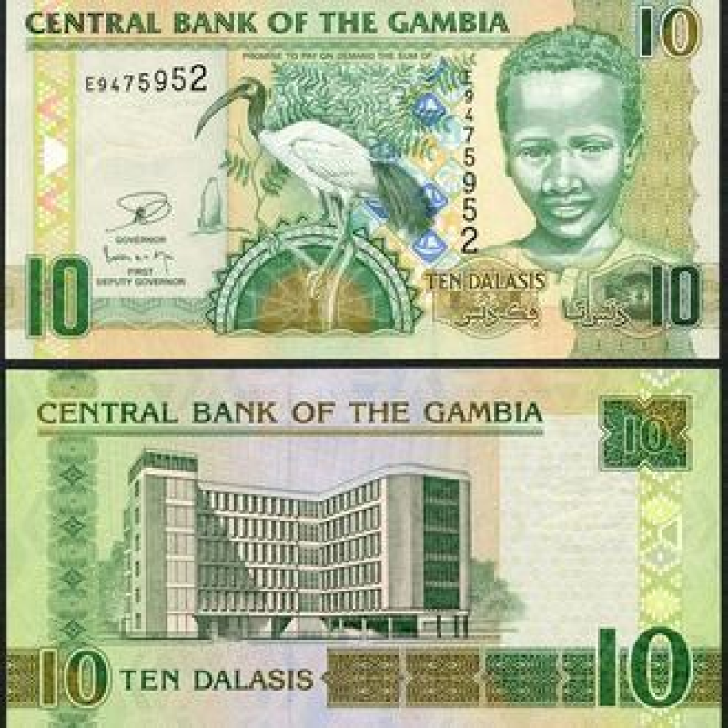 Gambia Гамбія - 10 Dalasis 2013 UNC Gambia Гамбія - 10 Dalasis 2013 UNC