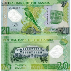 GAMBIA/ Гамбія - 20 Dalasis 2014 - UNC полімер