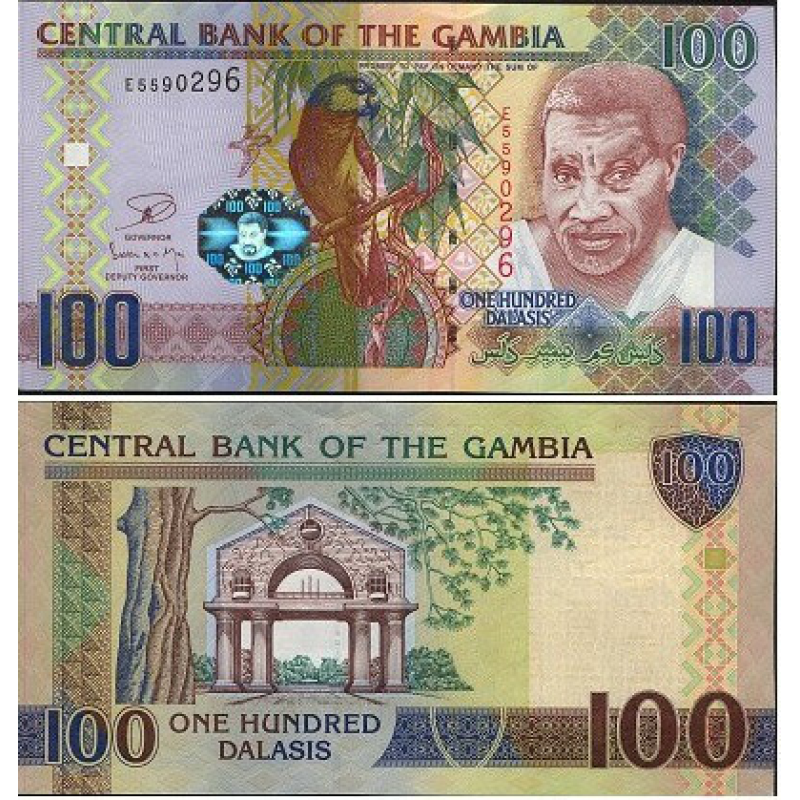 Гамбія / Gambia 100 Dalasis 2013 UNC