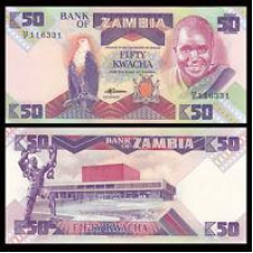 Замбія / Zambia 50 Kwacha (1986-88) Pick 28a UNC