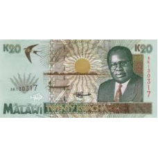 Малаві/Malawi 20 Kwacha 1995 Pick 32 UNC