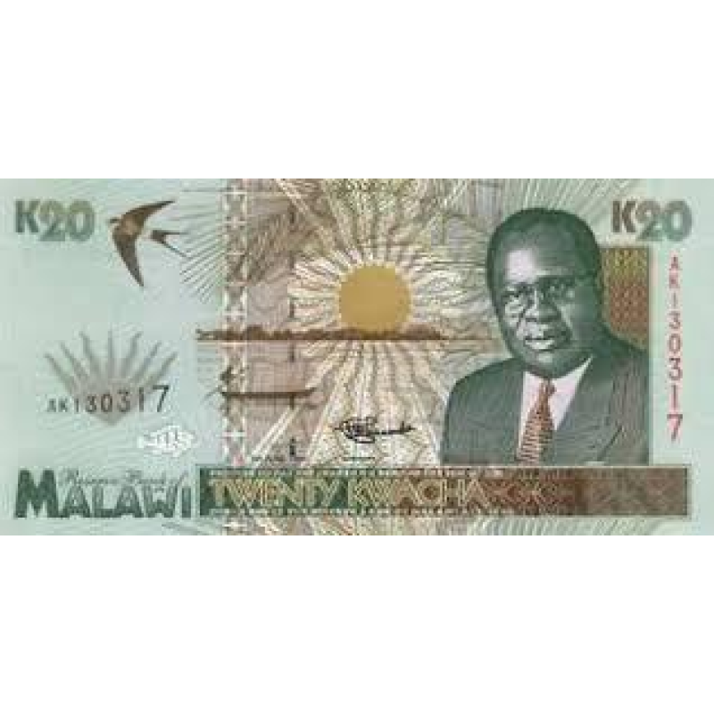 Малаві/Malawi 20 Kwacha 1995 Pick 32 UNC Малаві/Malawi 20 Kwacha 1995 Pick 32 UNC