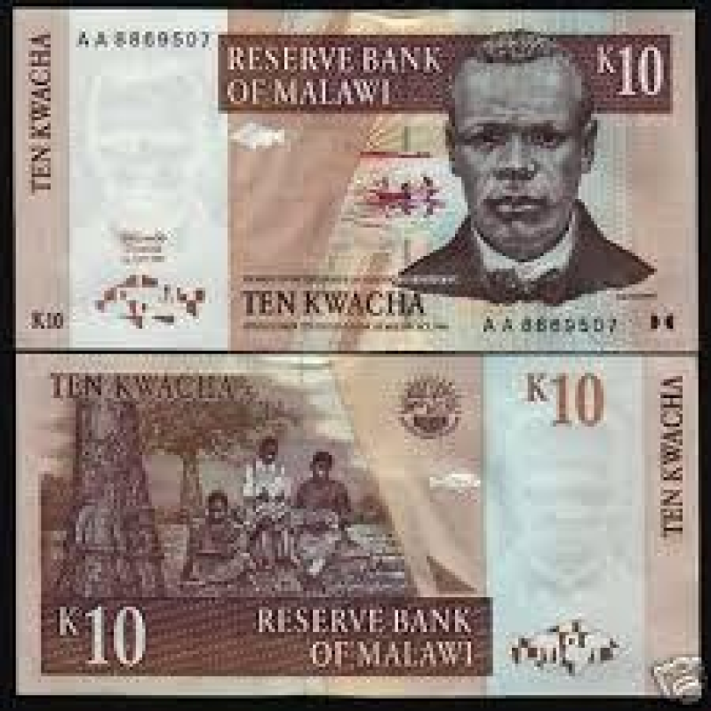 Малави/Malawi 10 Kwacha 1997 Pick 37a UNC Малави/Malawi 10 Kwacha 1997 Pick 37a UNC