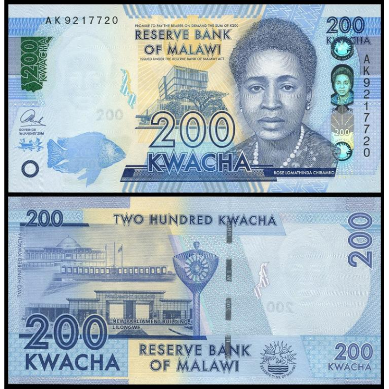 Малаві / Malawi 200 kwacha 2016 Pick NEW UNC Малаві / Malawi 200 kwacha 2016 Pick NEW UNC