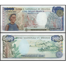 Руанда / Rwanda 5000 francs 1988 Pick 22 UNC