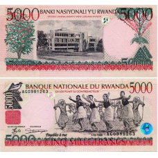 Rwanda Руанда - 5000 Francs 1998 UNC