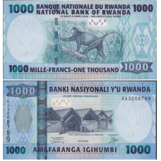Руанда / Rwanda 1000 Francs 2008 Pick 36 UNC