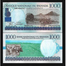 Руанда / Rwanda 1000 francs 1998 Pick 27 UNC