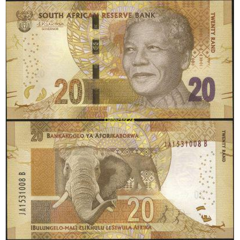 Південна Африка (ПАР) / South Africa 20 rand (2015) Pick 139 UNC Південна Африка (ПАР) / South Africa 20 rand (2015) Pick 139 UNC