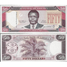 Ліберія / Liberia 50 dollars 2008 Pick 29с UNC