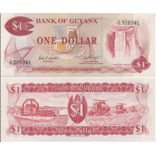 Гайана/Guyana 1 Dollars (1989) Pick 21 UNC