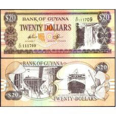 Гайана / Guyana 20 Dollars 200* Pick 30 UNC