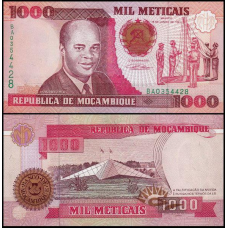 Мозамбік/Mozambique 1000 Meticas 1991 Pick 135 UNC