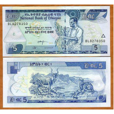 Ethiopia Эфиопия -5 Birr 2006 UNC
