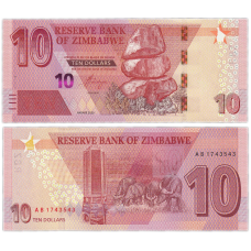 Зімбабве, 5 доларів 2020 року UNC
