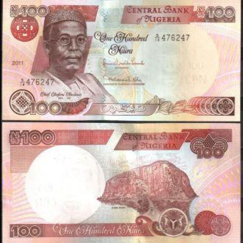 Нігерія / Nigeria 100 Naira 2011 Pick 28 UNC Нігерія / Nigeria 100 Naira 2011 Pick 28 UNC