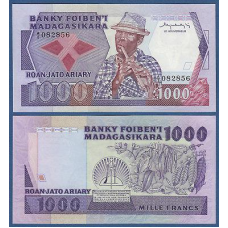 Мадагаскар/Madagascar 1000 Francs (1983-87) P68a
