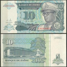 Заїр 10 Zaїres 1993р. UNC