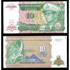 Заїр 10 Zaїres 1993р. UNC