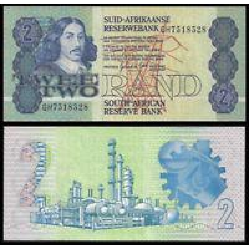 Південна Африка (ПАР) 2 rand 1978-90 Pick 118 UNC Південна Африка (ПАР) 2 rand 1978-90 Pick 118 UNC