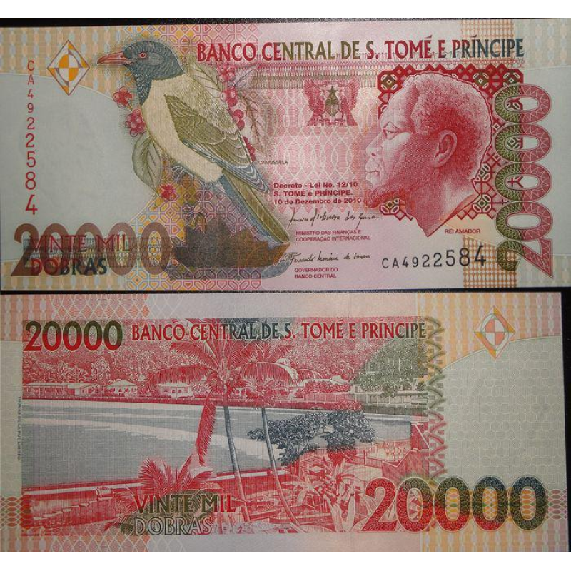 S. Tome e Principe Сан-Томе і Прінсіпі - 20000 Dobras 2010 UNC S. Tome e Principe Сан-Томе і Прінсіпі - 20000 Dobras 2010 UNC